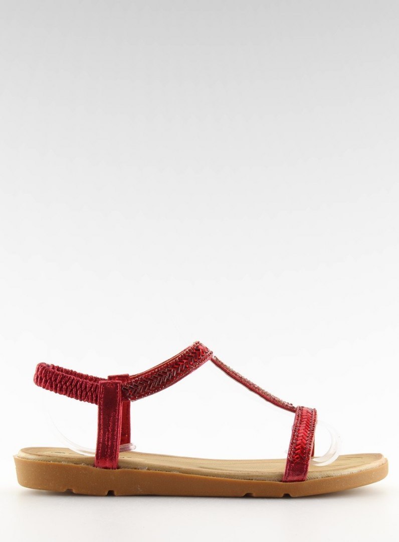 Sandałki damskie czerwone FM5035 RED