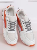 Buty sportowe damskie białe C-3151 ORANGE