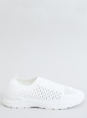 Buty sportowe skarpetkowe białe 9862 WHITE