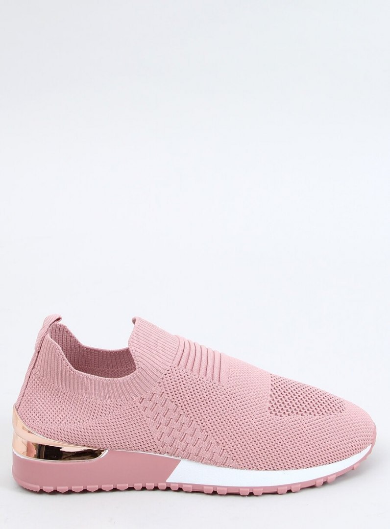 Buty sportowe skarpetkowe różowe LDH006 PINK