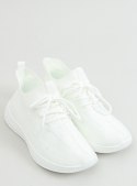 Buty sportowe skarpetkowe białe 7819 WHITE