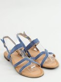 Sandałki damskie niebieskie H8-177 NAVY