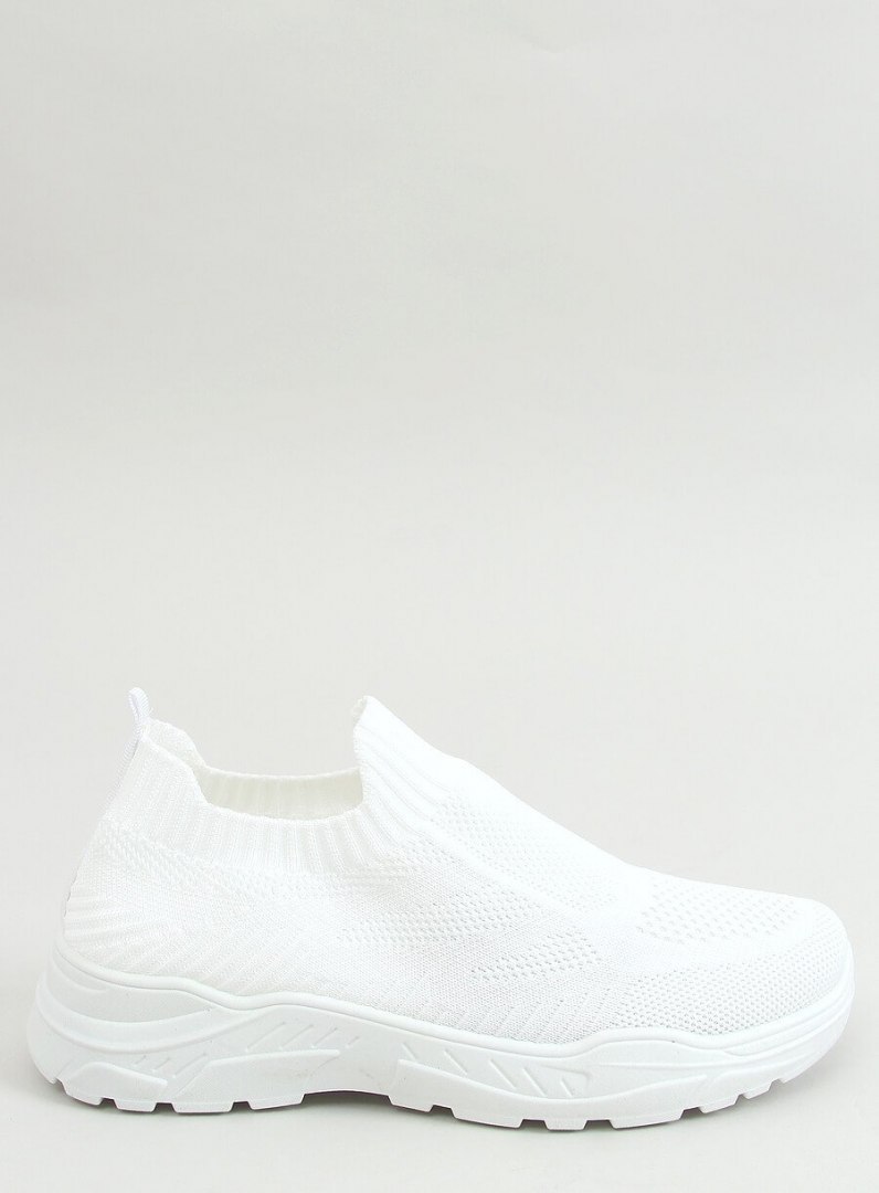 Buty sportowe skarpetkowe białe LA172P WHITE