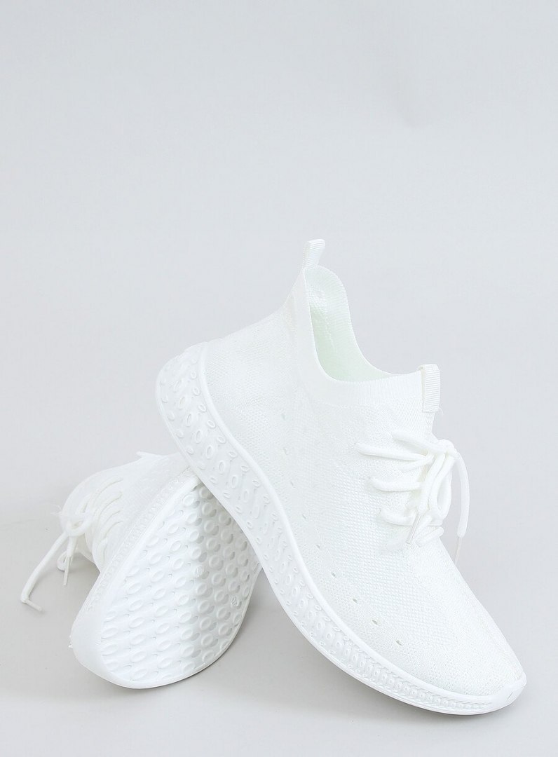Buty sportowe skarpetkowe białe PC01 WHITE