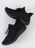 Buty sportowe skarpetkowe czarne PC01 ALL BLACK
