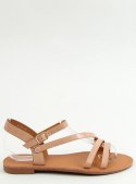 Sandałki damskie beżowo-różowe BH1651-SD NUDE