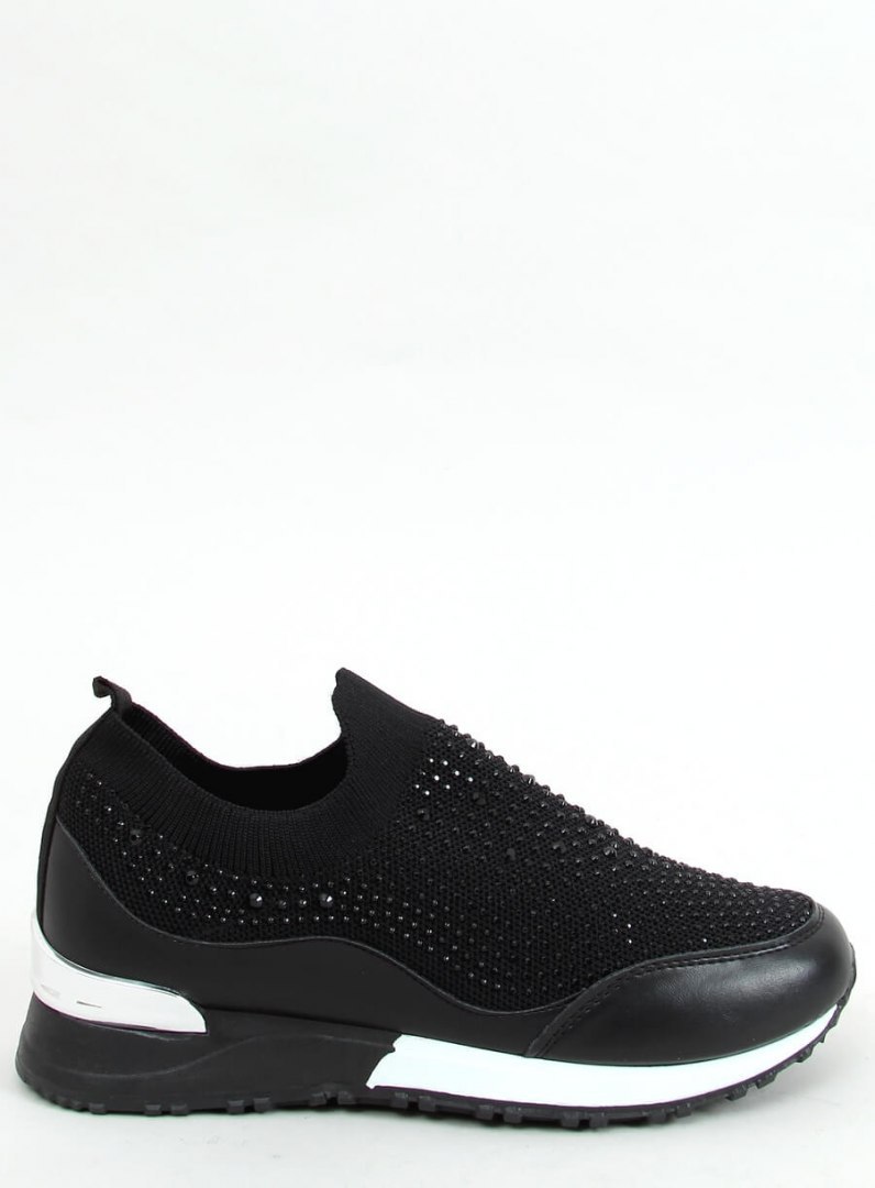 Buty sportowe skarpetkowe czarne AD-359 BLACK