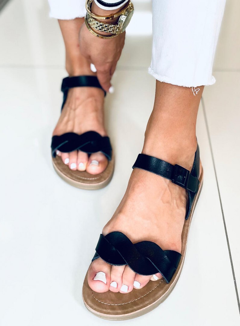 Sandałki damskie OLIVO BLACK