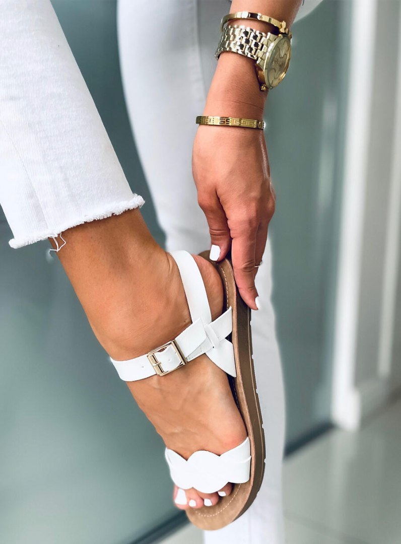 Sandałki damskie OLIVO WHITE