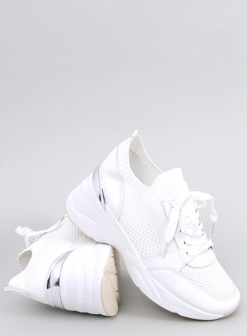 Sneakersy na koturnie CHASE WHITE