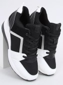 Sneakersy na koturnie pandy DIEGO BLACK/WHITE