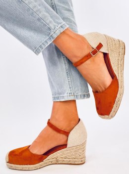 Espadryle na koturnie ALYSSA CAMEL