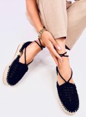 Espadryle damskie sznurkowe YELLA BLACK