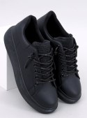 Sneakersy na koturnie BRANS ALL BLACK