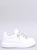 Sneakersy z kryształkowymi sznurówkami SERIES WHITE/SILVER