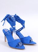 Sandałki na szpilce wiązane GENNARO BLUE