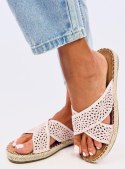 Klapki damskie espadryle BAKOU PINK